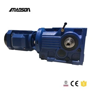 Manson Type High efficiency foot mounted Helical electric motor speed reducer