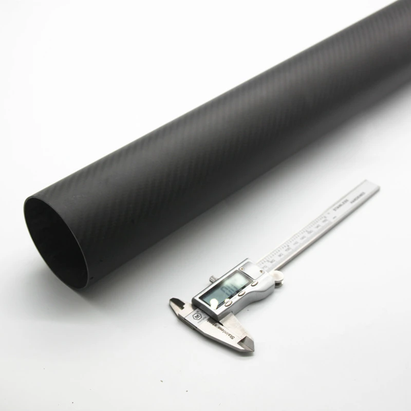 Manufacture high modulus 3k carbon fiber round tube/pole/pipe custom