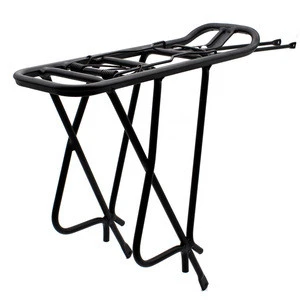 Manufacturer 26&quot;-28&quot; High Quality Black New Design Custom Aluminum Alloy Accessories Bicycle Luggage Carrier Cycle Rack