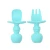 Import Manufacturer Wholesale Silicone Tableware Baby Feeding Spoon And Fork Set from China