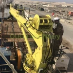 Marine crane telescopic boom ship deck hydraulic ship crane