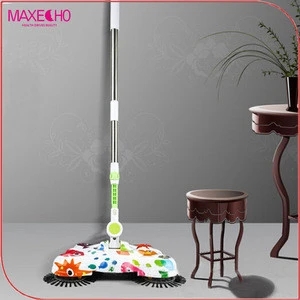 MAXECHO 3 in 1 Household Lazy Automatic Hand Push Sweeper Broom 360 Degree Rotating Cleaning Machine Sweeping Tool