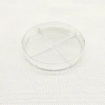 Medical Disposable 9cm plastic petri dishes with four  rooms