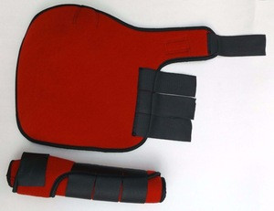 MEDICINE BRUSHING SUPPORT BOOTS RED COLOUR HORSE EQUESTRIAN HORSE EQUIPMENTS