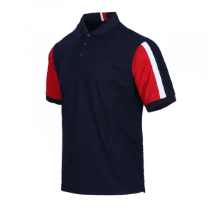 Men  Customized Shirt Contrast Color Mesh Fabric Breathable Soft Shell Sweat Sucking Mens Sports Wear Outdoor Golf Polo Shirt