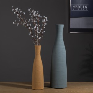 Merlin Scribing Design Nordic Vase Ceramic Flower Vase Porcelain Decorative Vases for Home Decors
