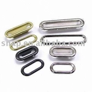 Metal Oblong Eyelets, Suitable for Golf Bags, Garments and Hats