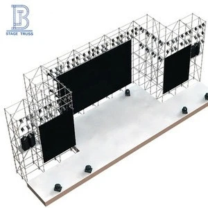 Metal steel ring lock scaffolding layer truss tower system for building