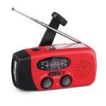 midland am fm mini portable flashlight hand crank solar radio