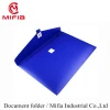 MIFIA filing products A4 FC size plastic envelope document file folder with nylon fastener