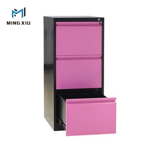 Mingxiu steel office 3 drawer lockable kd structure storage filing cabinet / office filling cabinet