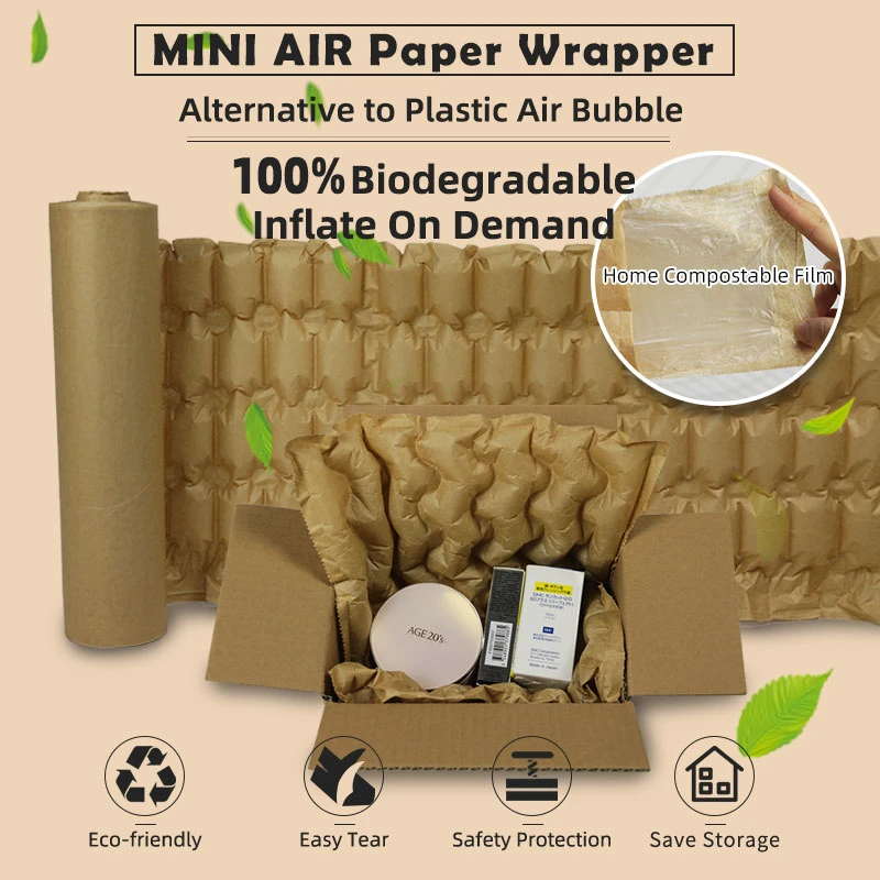 MINI AIR Eco Friendly Paper Air Cushion Bubble Film Roll For Sale