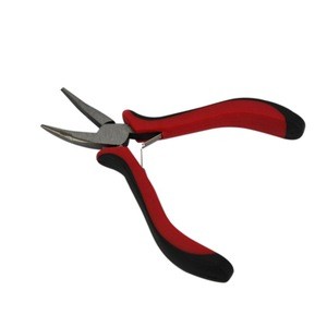 Mini hand tool bent nose pliers