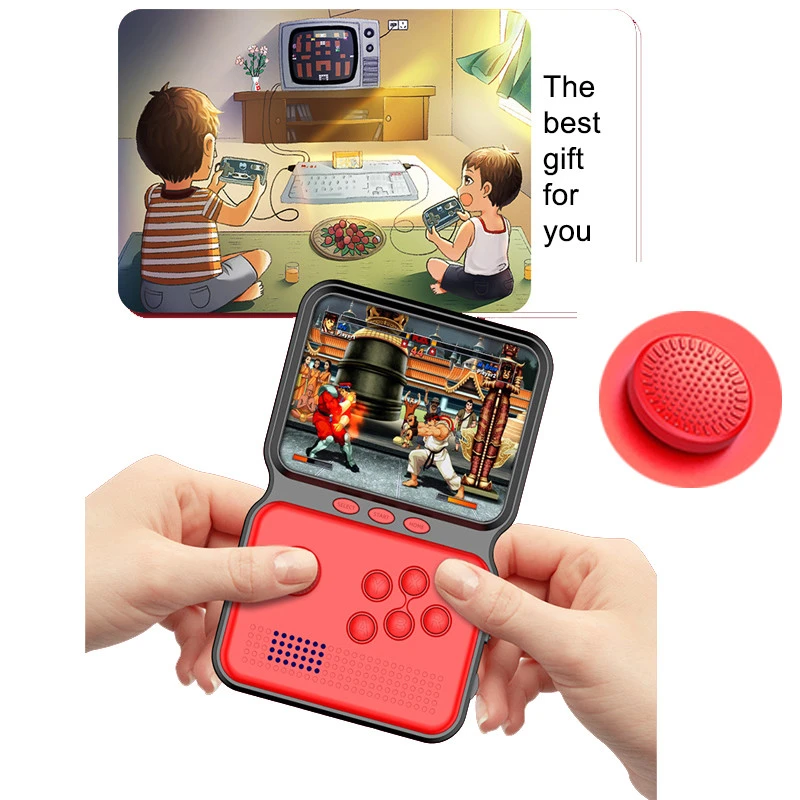 Mini Retro Handheld Game Console Retro Console 900+ Classic Games 3.5 Inch LCD Screen Support TV Connection Simultaneous Players