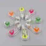 Mini Size Fluorescent Highlighter Colored Tape, Correction Tape for Decoration
