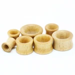 Mix Sizes 30pcs New Ear Plugs Bamboo Flesh Tunnels with Saddle Ear Taper Expander Earring Gauge Body Piercing Jewelry Men Women