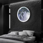 Modern Design Earth Lampe Mural Led Lights Bedroom Decorative Wall Sconce Living Room Elegant Home Art Hallway Night Lighting