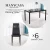 Import Modern Dining Table Dining Table Set 4 Chair 6 Chair Glass Metal Kitchen Room Breakfast NEW from China