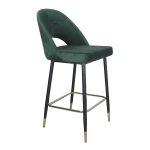 modern luxury velvet upholstered stainless steel bar stool high bar chair barstools