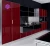Import modern MDF kitchen cabinet with high gloss lacquer door from China