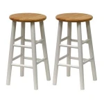 modern wood bar table and bar stool set furniture