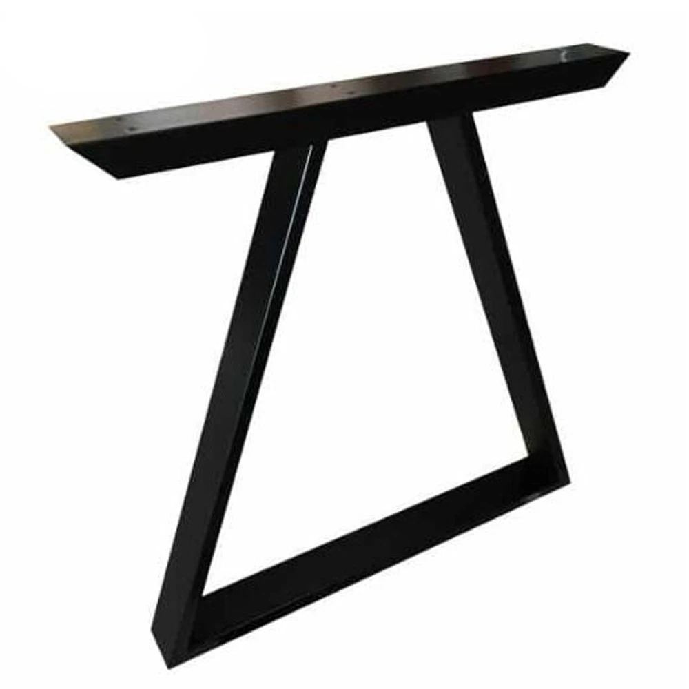 Morden Furniture parts black iron metal  table leg for wooden table wholesale table pedestal