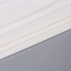 Most popular products 95 viscose 5 spandex 40s elastic knitted off white fabric for children