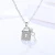 Import Moyu jewelry sterling silver necklace charms tiny Key Zircon lock pendant necklace for women from China