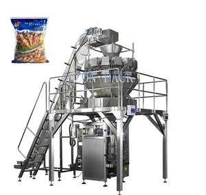 Multi-function automatic 10 multihead weigher lettuce salad vegetable fruit packaging machine