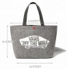 Multi purpose fashion custom logo tote bag shopping felt handbags for women