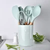 Multicolor 11pcs utensils silicone kitchen cooking tools set