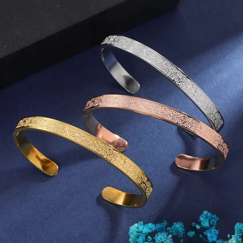 Nabest Stainless Steel Open Bangles Jewelry PVD Plated Tarnish Free Snake Skin Pattern Bracelet Women Bangle