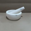 Natrual White Color Marble Stone Mortar and Pestle Set Hot Sale Home Decorative Grey Kitchen Craft Marble Mortar Pestle