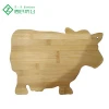 Natural Bamboo Cow Shaped Cutting Board Cheese Charcuterie Serving Platter Cutting Board