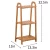 Import Natural Bamboo wooden Flower shelf Floor Multilayer Rural style from China