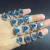 Import Natural Blue Topaz Finger Ring Gemstone Custom Fashion 925 Sterling Silver Ring Jewelry Women from China