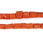 Natural real coral beads for jewelry making bulk bead Tube dyed orange 37inch 41635