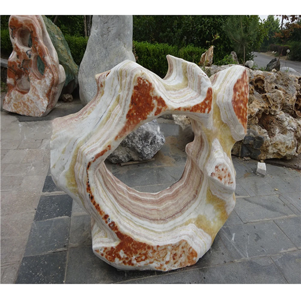 Natural  rocks landscaping outdoor landscape marble stone rock with stones for landscaping