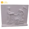 Natural Stone Marble Hand Carving Wall Relief With Statue YL-F064