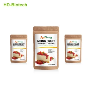 Natural Zero calorie Blends Sweetener Bulk Organic Monk Fruit Erythritol manufacturer for baking and cooking
