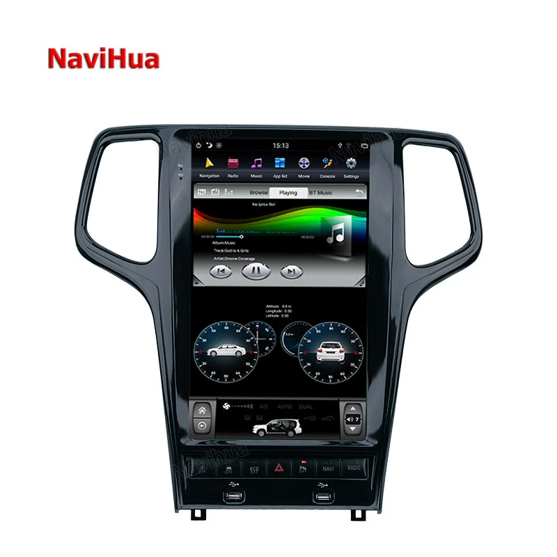 NaviHua 13.6 &quot; Vertical screen tesla style navigation radio car dvd player For Jeep Grand Cherokee 2014-20 autoradio auto video