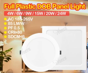 New 4w to 24w round flat panel led light with 2 years warranty