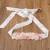 Import New Arrival High End Custom Beaded Lace Women Wedding Bridal Belt Elastic Rose Flower Sash from China