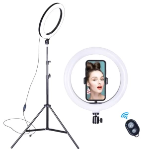 New Arrivals Portable 68 cm Selfie Adjustable Ring Light detachable live stand Tripod Bluetooth shutter Stick