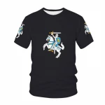 New arrivals short-sleeved mens o-neck printing pattern 3d printing t-shirt comfortable and casual wholesale t-shirt
