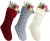 Import New christmas decorations knitted Christmas stockings woolen socks children&#39;s gift bag from China