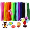 NEW Colorful 100PCS Chenille Craft Stems Pipe Cleaners  Twisting Rods  Kids Handmade Craft DIY Educational Toys Supplies