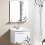 New design cheap and modern bathroom sets PVC bathroom cabinet with small size