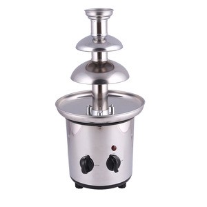 New design Cheap Chocolate Fountain, chocolate foundue Set For Home Use with triple tray