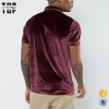 New design fashion clothing velour embroidered mens polo tshirts